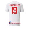 Virallinen Fanipaita Sveitsi Mario Gavranovic 19 Vieraspelipaita MM-Kisat 2022 - Miesten